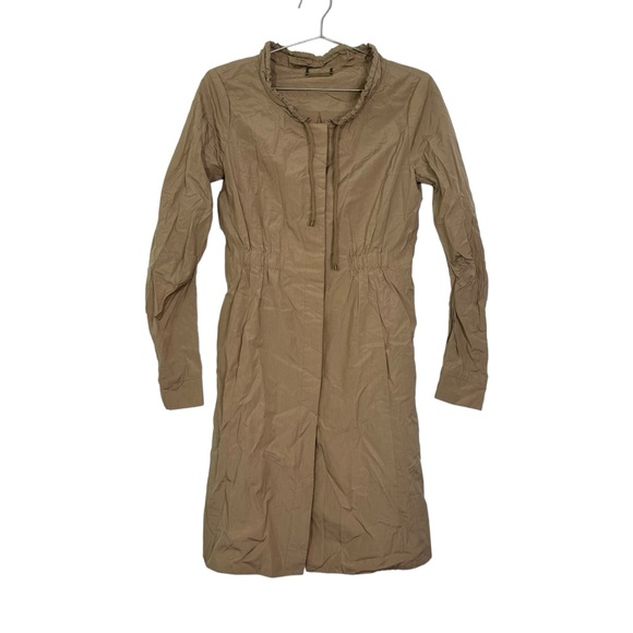 Diane Von Furstenberg Jackets & Blazers - Diane Von Furstenberg Sporti Nylon Trench Jacket Coat Camel Beige